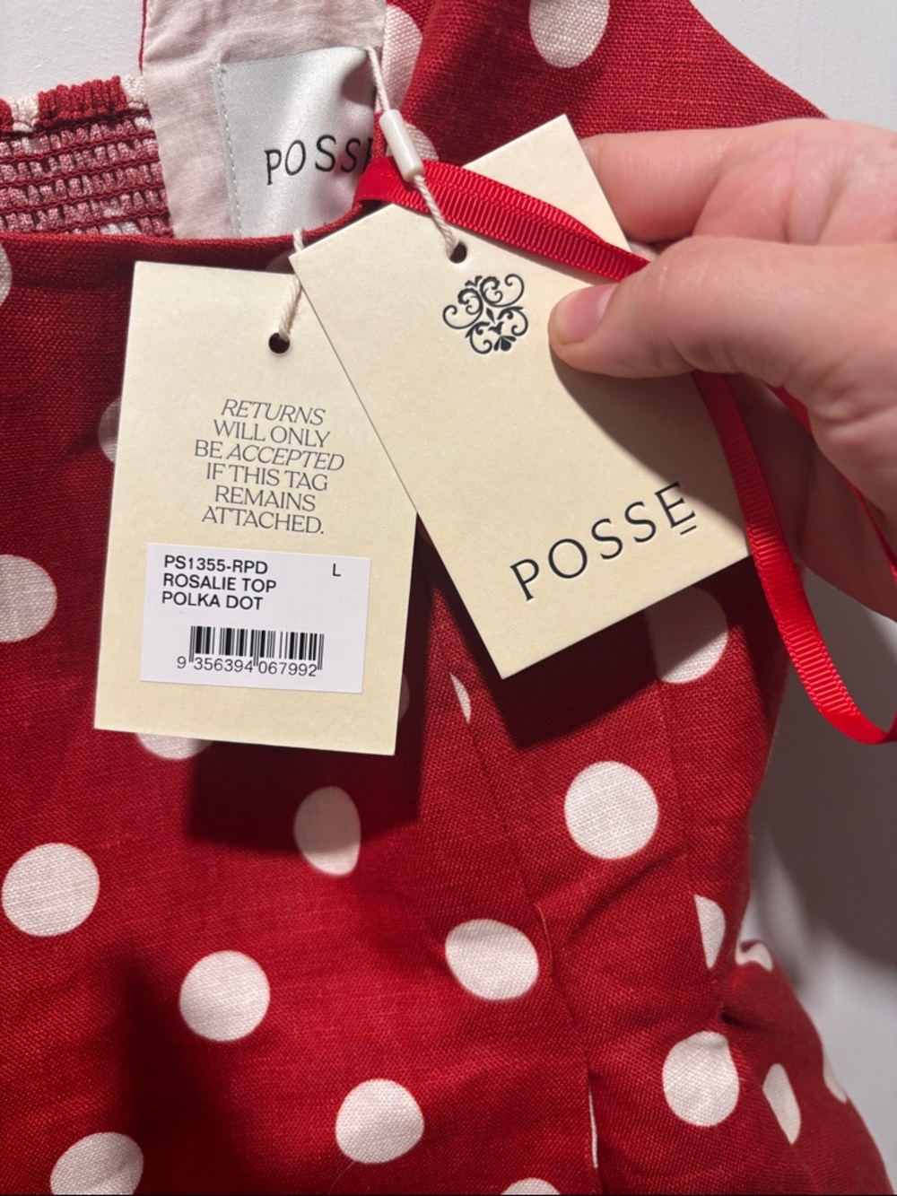 New POSSE Rosalie polka dot blouse top - Picture 3 of 12
